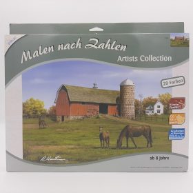   Mammut Festés számok után, Lovak az istállónál 30x40 cm