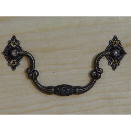Fém fogantyú bronz 5 db/cs+csavarok