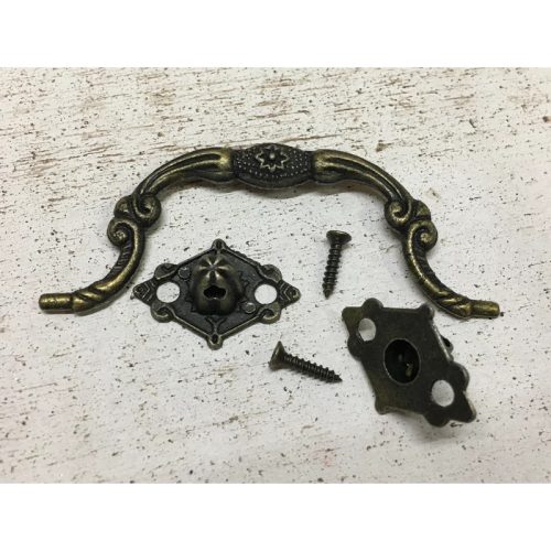 Fém fogantyú bronz 5 db/cs+csavarok