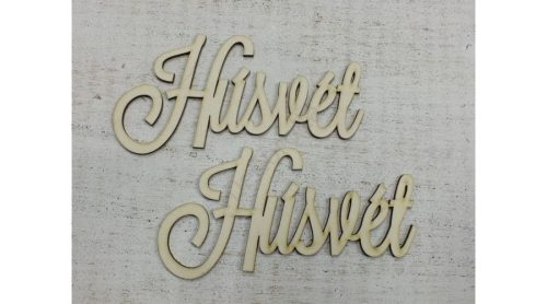 Fa "Húsvét" felirat natúr 15 cm 2db/cs