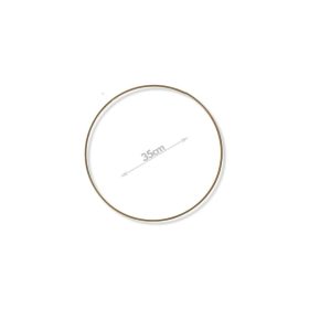 Fém karika arany bevonattal 35 cm