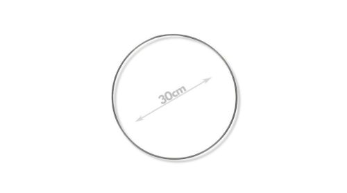 Fém karika ezüst 30 cm