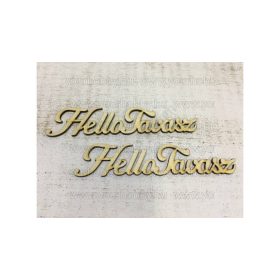 Fa "Hello Tavasz" felirat 15cm 1 db
