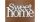 Fa "Sweet Home" felirat koszorúra fehér 11,5*20 cm 