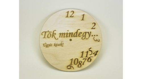 Óralap - natúr fa  gravírozott 25cm