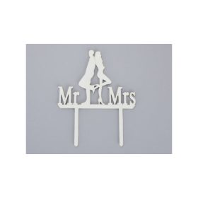 Esküvői tortadísz  Mr&Mrs beszúrós