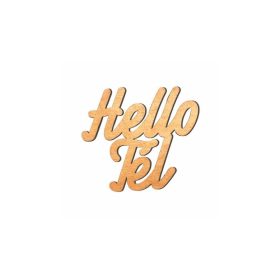 Fafelirat Hello Tél 10x10 cm bronz