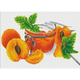 Gyémántszemes kirakó Sárgabarack lekvár 40x30 cm