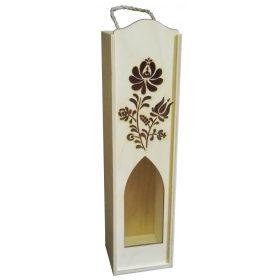 Bortartó fadoboz kalocsai mintás 37x9,8x9,6 cm