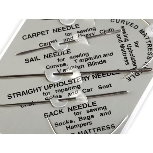 Kézi bőrvarró tű, zsákanyag, szőnyeg, matrac - készlet 7 db/cs