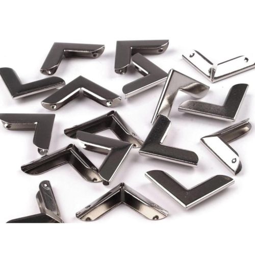 Fémsarok 19x19 mm 4 db/cs ezüst