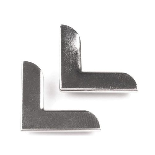 Fémsarok 19x19 mm 4 db/cs ezüst