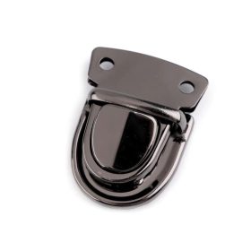 Fém táskazár 30x39 mm nikkel fekete