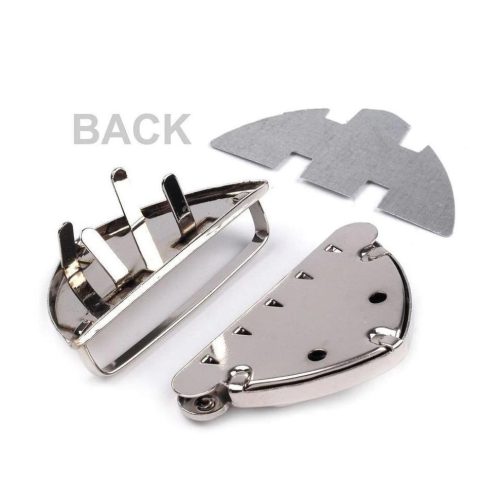 Fém táskazár 25x50 mm ezüst