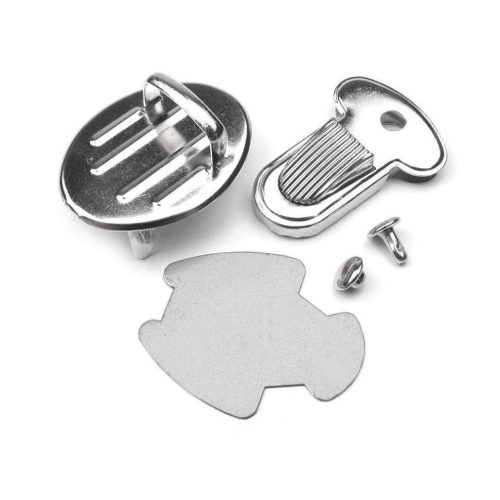 Fém táskazár 25x32 mm ezüst