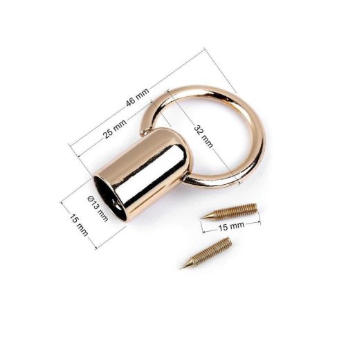 Táskafül vég Ø13 mm ezüst