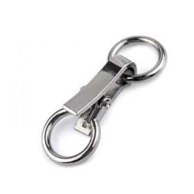 Díszkapocs 21x60 mm 1 pár nikkel fekete