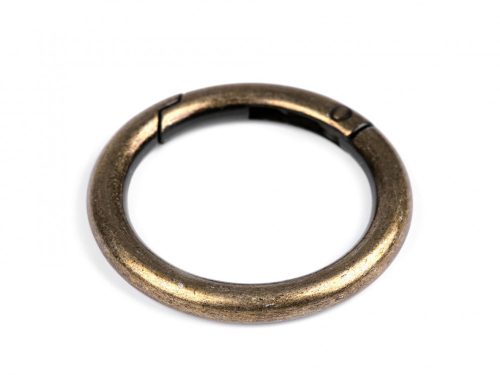 Karabiner táskára Ø34 mm ósárgaréz