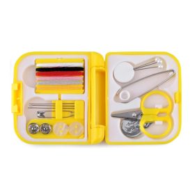 Varrókészlet műanyag dobozban 6,8x7 cm zöld színű