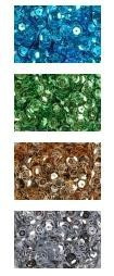 Flitter kerek 6 mm kb. 5 g arany