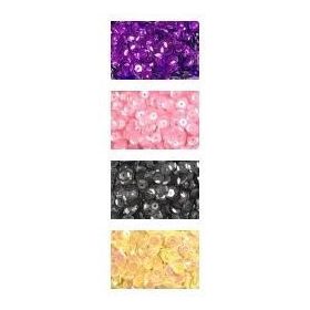 Flitter kerek 6 mm kb. 5 g fekete