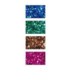 Flitter kerek 6 mm kb. 5 g türkizkék