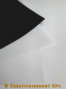 Zsugorka fólia előrecsiszolt 20x30 cm/ív fehér