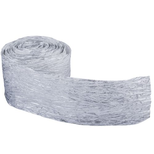 Gyűrt papír szalag 8 cm x 10 m ezüst