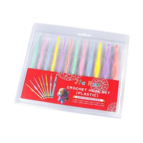 Horgolótű készlet műanyag