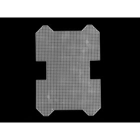 Műanyag hímző kanva/ kézitáska fehér