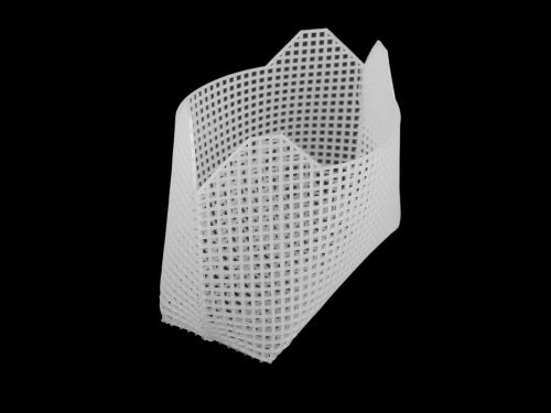 Műanyag hímző kanva/ kézitáska fehér