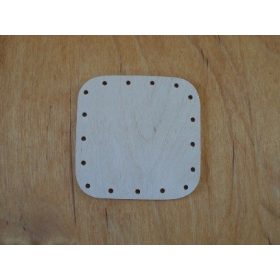 Falap, szögletes 9 x 9 cm,  lyuk 2,5 mm