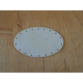 Falap,  ovális  7 x 11 cm,  lyuk  2,5 mm