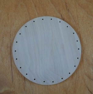 Falap,  kerek átmérő 13 cm,  lyuk 2,5 mm
