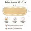 Horgoló  falap  25 x 9 cm