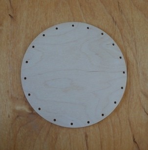 Falap, kerek átmérő 16 cm,  lyuk 3,5 mm