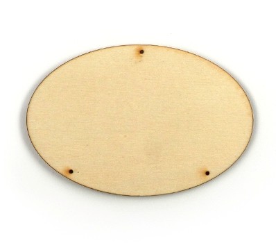 Ovális falap, nagy  6 x 9 cm