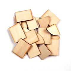 Dekor kocka fa formák,  20 db/csomag
