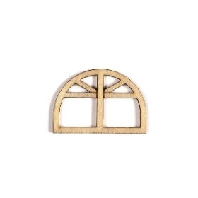 Kis íves ablak, fa forma