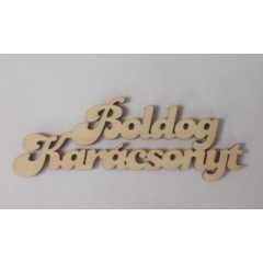 Boldog Karácsonyt felirat csillaggal 