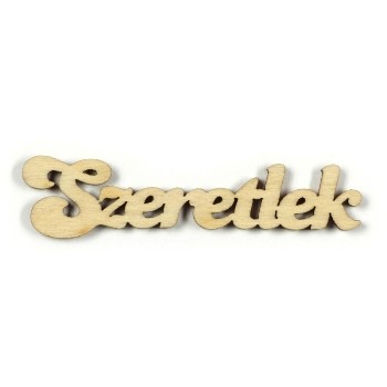 Szeretlek  -  felirat