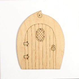 Manó ajtó, fa forma, fadísz