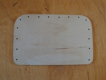 Falap, szögletes  22 x 14 cm,  lyuk 3,5 mm  