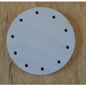 Falap,  kerek,  átmérő 5 cm,  lyuk  2,5 mm