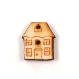 Házikó  fagomb 5 db