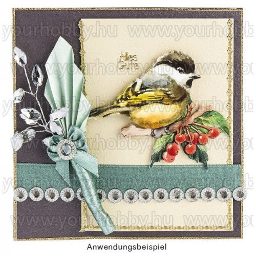 3D motívumok, Törpepapagáj és madarak 10db 7-9 cm