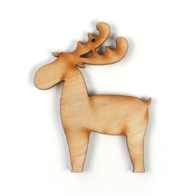 Szarvas - klasszikus forma, fadísz 