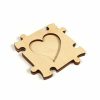 Fa képkeret 6X6 cm - puzzle, hűtőmágnes, szív