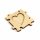 Fa képkeret 6X6 cm - puzzle, hűtőmágnes, szív