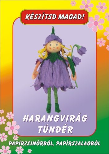Harangvirág tündér, papírzsinórból és papírszalagból